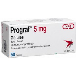 Prograf 5 mg ( Tacrolimus ) 100 capsules